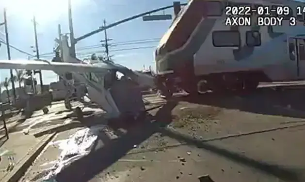 plane crash to train