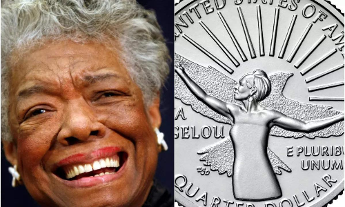 യു.​എ​സ്​ നാ​ണ​യ​ത്തി​ൽ മാ​യ ആം​ഗ​ലേ​യു​വും