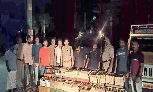 Illegal liquor seized Two BJP activists, have been arrested