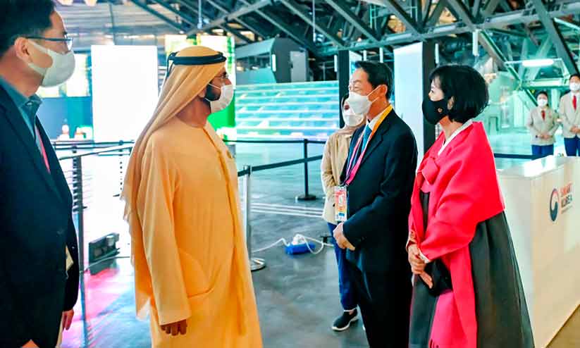 ശൈഖ് മുഹമ്മദ് ദക്ഷിണ കൊറിയ, ബ്രസീൽ പവലിയനുകൾ സന്ദർശിച്ചു ശൈഖ് മുഹമ്മദ് ദക്ഷിണ കൊറിയ, ബ്രസീൽ പവലിയനുകൾ സന്ദർശിച്ചു