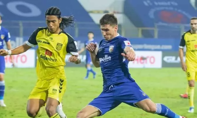 ഹൈദരാബാദ്​-ചെന്നൈയിൻ പോരാട്ടം സമനിലയിൽ