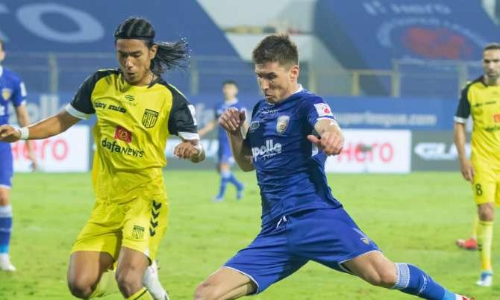 ഹൈദരാബാദ്​-ചെന്നൈയിൻ പോരാട്ടം സമനിലയിൽ