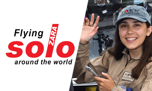 ഒ​റ്റ​ക്കൊ​രു വി​മാ​ന​ത്തി​ൽ, ലോ​കം​ചു​റ്റി ഒ​രു 19കാ​രി