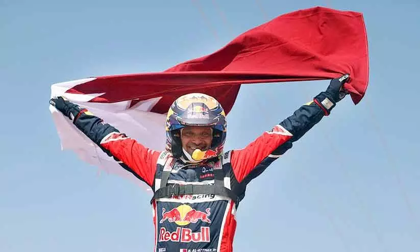 സൗദിയിൽ നടന്ന ദാകർ കാർ റാലിയിൽ നാലാംവട്ടം കിരീടം ചൂടി നാസർ അൽ അതിയ്യ സൗദിയിൽ നടന്ന ദാകർ കാർ റാലിയിൽ നാലാംവട്ടം കിരീടം ചൂടി നാസർ അൽ അതിയ്യ