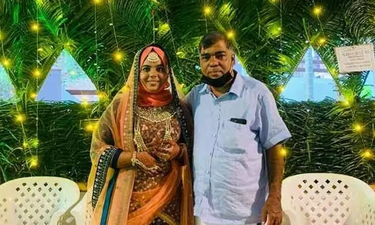 shehna sherin, a bride from meppayyur rejects gold and demands her father to help others