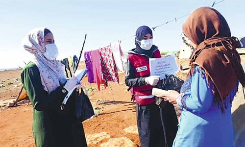 സി​റി​യ​യി​ൽ പോ​ഷ​കാ​ഹാ​ര പ​ദ്ധ​തി​യു​മാ​യി ഖ​ത്ത​ർ റെ​ഡ്ക്ര​സ​ൻ​റ്