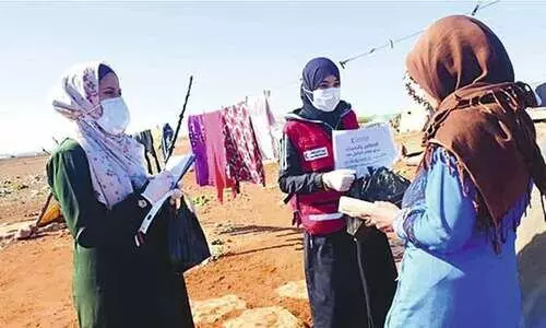 സിറിയയിൽ പോഷകാഹാര പദ്ധതിയുമായി ഖത്തർ റെഡ്ക്രസൻറ് സിറിയയിൽ പോഷകാഹാര പദ്ധതിയുമായി ഖത്തർ റെഡ്ക്രസൻറ്