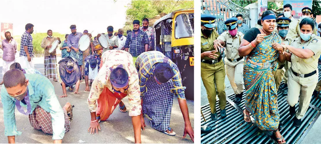 Ambedkar colonists were arrested and removed Ambedkar colonists were arrested and removed