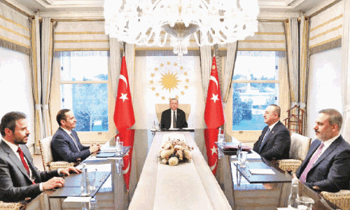 വി​ദേ​ശ​കാ​ര്യ​മ​ന്ത്രി തു​ർ​ക്കി പ്ര​സി​ഡ​ന്‍റു​മാ​യി   കൂ​ടി​ക്കാ​ഴ്ച ന​ട​ത്തി