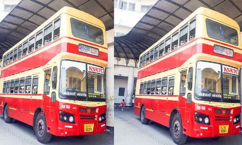 KSRTC Double decker bus It has been 10 years since I reached Angamaly