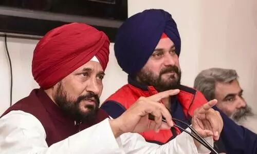 Charanjit Singh Channi and Navjot Singh Sidhu