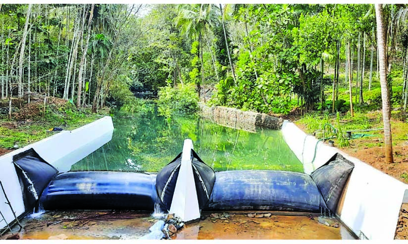 ജലസംരക്ഷണത്തിന്​ ഇനി റബർ ചെക്ഡാം