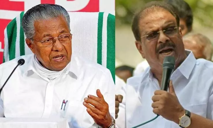 എല്ലാത്തിനും കാരണഭൂതരായ അങ്ങ്​ സുഖമായിരിക്കുന്നു എന്നറിഞ്ഞതിൽ സന്തോഷം; മുഖ്യമന്ത്രിയെ വിമർശിച്ച്​ സുധാകര​െൻറ കത്ത്​