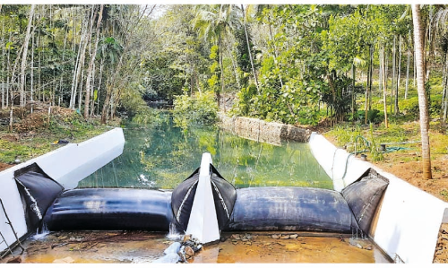 ജലസംരക്ഷണത്തിന്​ ഇനി റബർ ചെക്ഡാം