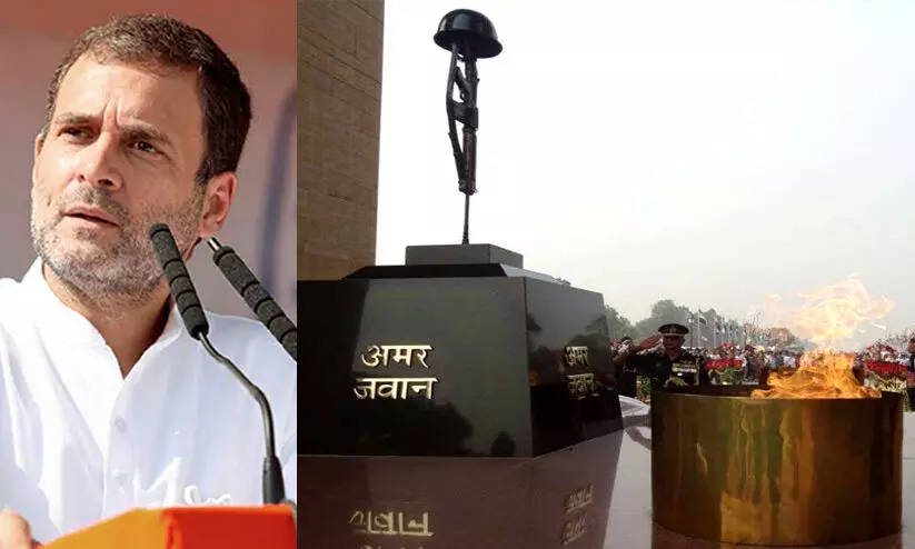 rahul gandhi- amar javan jyoti rahul gandhi- amar javan jyoti