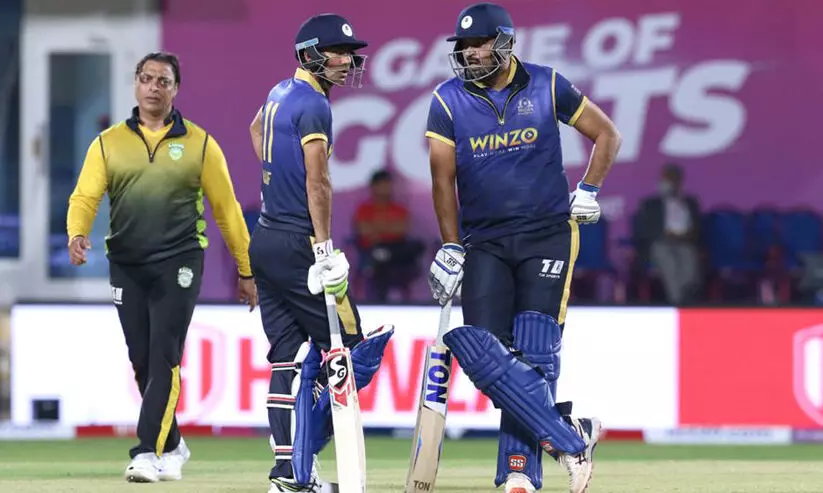 ലെജൻഡറി ക്രിക്കറ്റ്: ഇന്ത്യൻ മഹാരാജാസിന് വിജയത്തുടക്കം ലെജൻഡറി ക്രിക്കറ്റ്: ഇന്ത്യൻ മഹാരാജാസിന് വിജയത്തുടക്കം