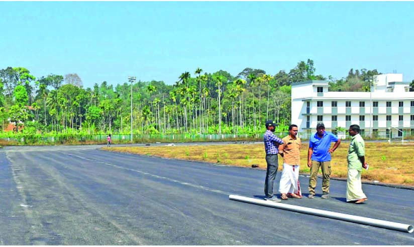 സിന്തറ്റിക്​ ട്രാക്കൊരുങ്ങുന്നു; ജില്ല സ്​റ്റേഡിയം പ്രവൃത്തി അവസാനഘട്ടത്തിലേക്ക്