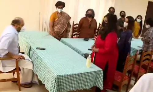 ഡബ്ല്യു.സി.സി അംഗങ്ങള്‍ മന്ത്രി പി. രാജീവുമായി കൂടിക്കാഴ്ച നടത്തി