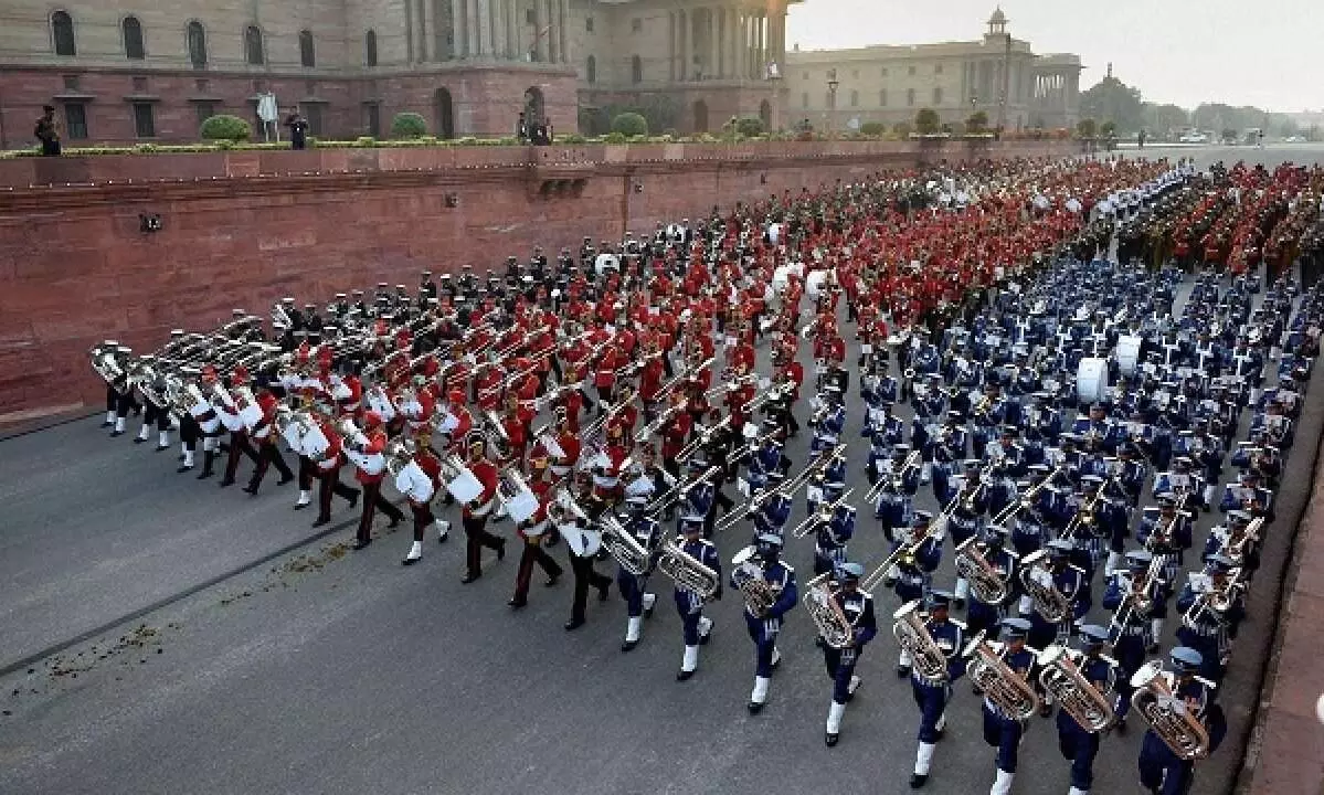 റിപ്പബ്ലിക് ദിനാഘോഷം; ബീറ്റിങ് റിട്രീറ്റ് ചടങ്ങിൽനിന്ന് ഗാന്ധിജിയുടെ പ്രിയഗാനം ഒഴിവാക്കി