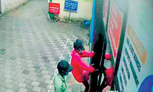 The youths, who were involved in shoplifting, were caught on CCTV