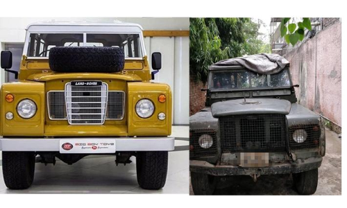 MS Dhoni’s 52-year old restored Land Rover Series III: Before & After Pictures