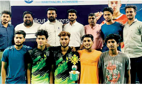 Calicut University B Zone Badminton Mampad College Champions