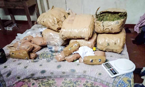 Huge drunken hunting in the house where the students live