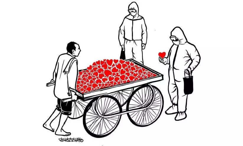 മൂന്നാം തരംഗത്തെ ഒന്നിച്ചുനിന്ന് മറികടക്കാം മൂന്നാം തരംഗത്തെ ഒന്നിച്ചുനിന്ന് മറികടക്കാം