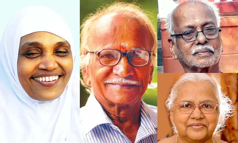 K. V. Rabiya, P. Narayana Kurup, Shankaranarayana Menon, Sosamma Iype