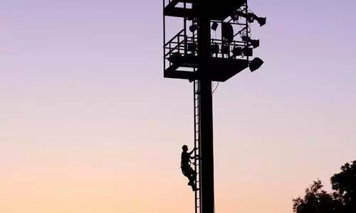 UP Man Climbs Tower With Kids Over Wifes Alleged Affair With Neighbour