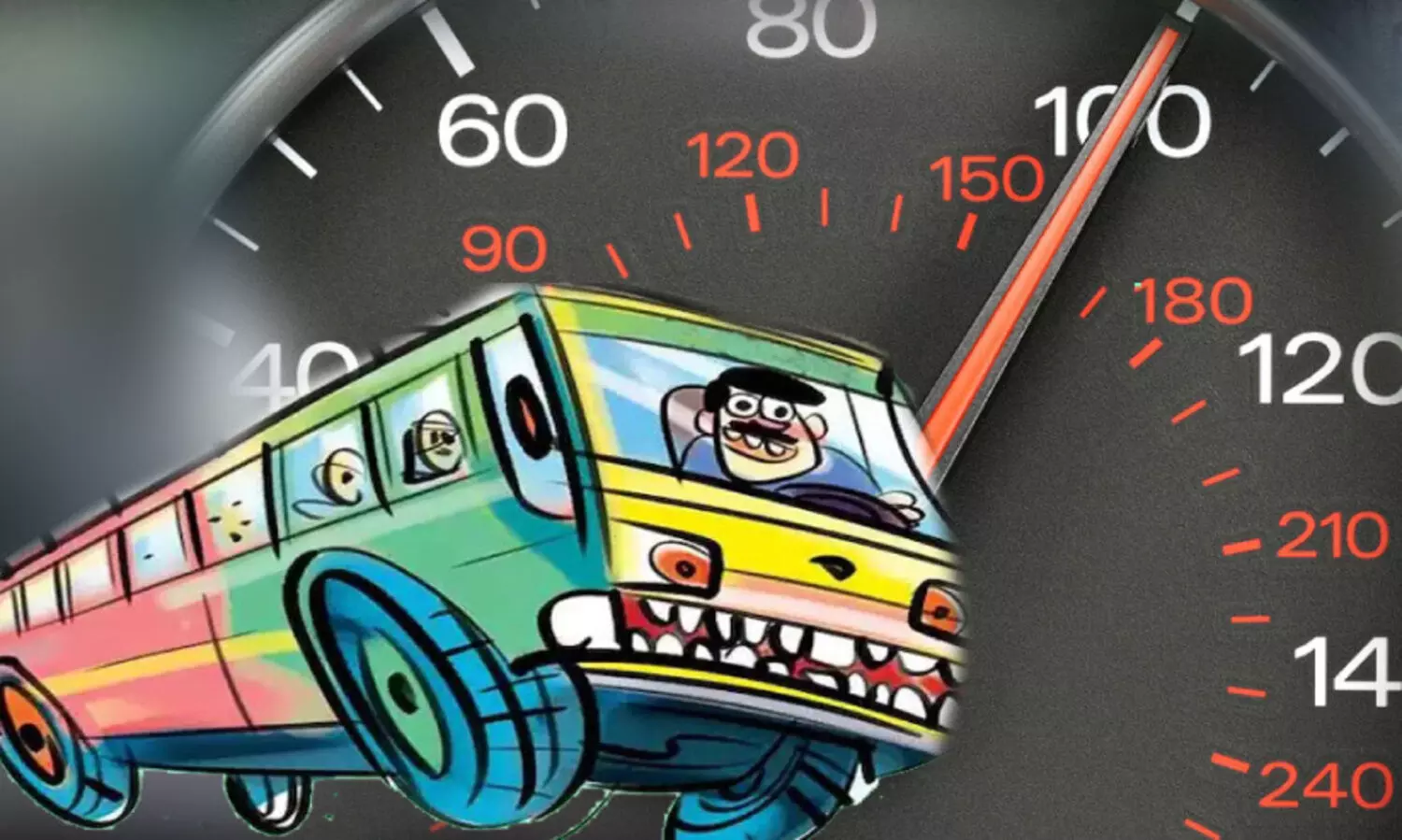 വേഗപ്പൂട്ടില്ല; അപകടത്തിലേക്ക് കുതിച്ച് സ്വകാര്യ ബസുകൾ