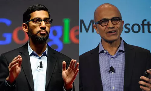 ഗൂഗിൾ സി.ഇ.ഒ സുന്ദർ പിച്ചൈക്കും മൈക്രോസോഫ്​റ്റ്​ സി.ഇ.ഒ സത്യ നദെല്ലക്കും പത്മ പുരസ്​കാരം