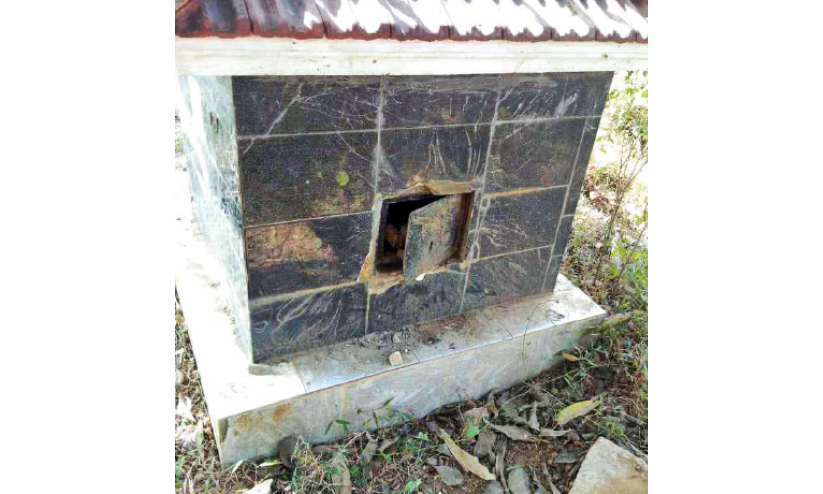 ക്ഷേത്ര ഭണ്ഡാരം തകർത്ത് മോഷണം ക്ഷേത്ര ഭണ്ഡാരം തകർത്ത് മോഷണം