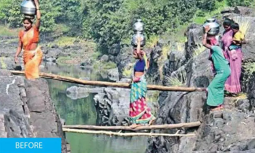 വെള്ളം കുടിക്കാൻ ഇനി സർക്കസ് കളിക്കേണ്ട; ഈ കോളനിക്ക് പുതിയ ഇരുമ്പ് പാലവും കുടിവെള്ള പദ്ധതിയും സ്വന്തം വെള്ളം കുടിക്കാൻ ഇനി സർക്കസ് കളിക്കേണ്ട; ഈ കോളനിക്ക് പുതിയ ഇരുമ്പ് പാലവും കുടിവെള്ള പദ്ധതിയും സ്വന്തം