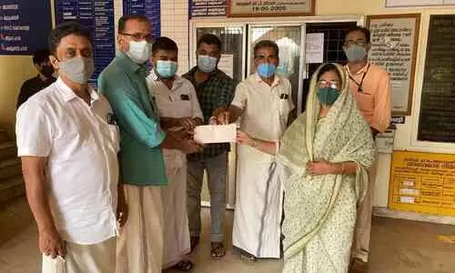 അഴിയൂരിൽ പൊതുശ്മശാനം; ഫണ്ട് കൈമാറി