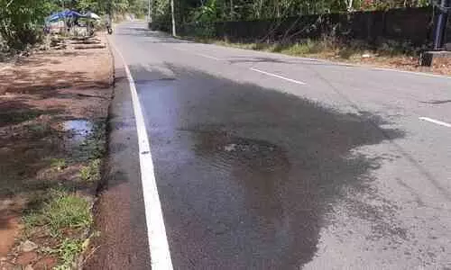 പൈപ്പ്​ പൊട്ടി വെള്ളം പാഴാകുന്നു