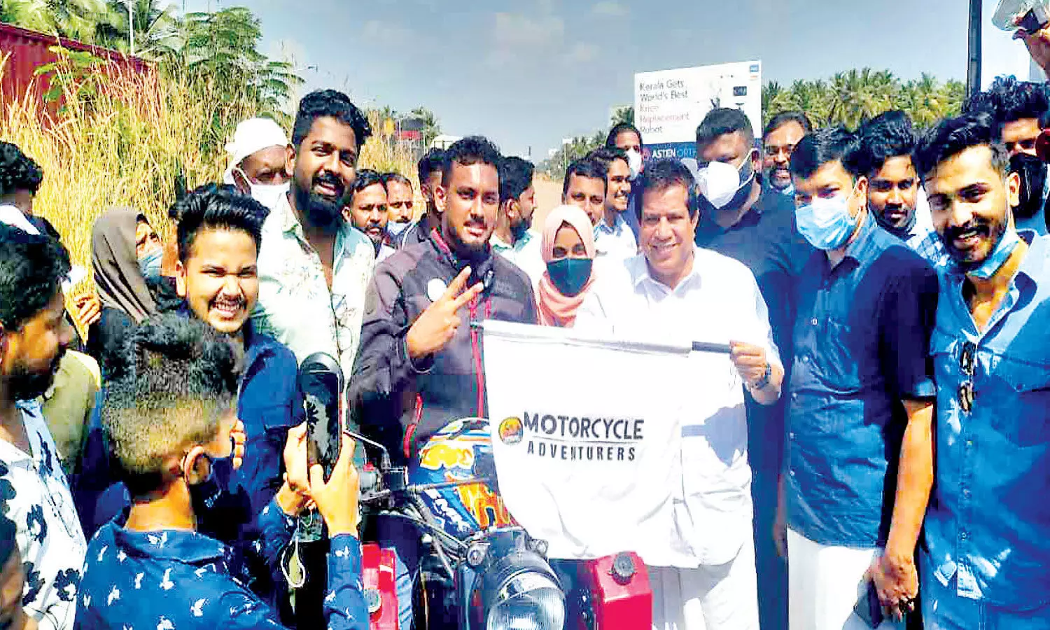 32 countries in one year Dilshad bike ride started