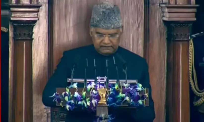 ബജറ്റ്​ സമ്മേളനത്തിന്​ തുടക്കം; വാ​ക്സി​നേ​ഷ​നി​ലൂ​ടെ ഇ​ന്ത്യ ശേ​ഷി തെ​ളി​യി​ച്ചു -രാ​ഷ്ട്ര​പ​തി