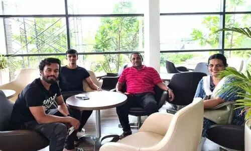 Badminton family in Kochi in anticipation of the Olympics through Kiran Badminton family in Kochi in anticipation of the Olympics through Kiran