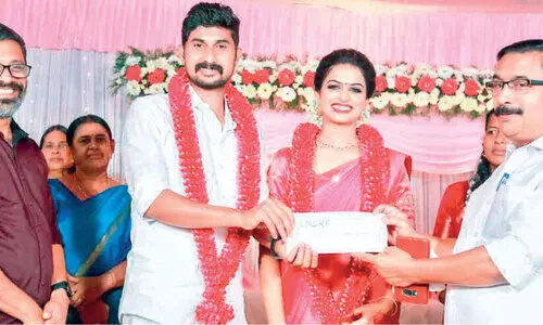 Money to reduce wedding expenses Donated to the Disaster Relief Fund