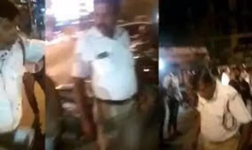 ബെംഗളൂരുവിൽ ഭിന്നശേഷിക്കാരിയെ ബൂട്ടിട്ട് ചവിട്ടിയ പൊലീസുകാരന് സസ്പെൻഷൻ
