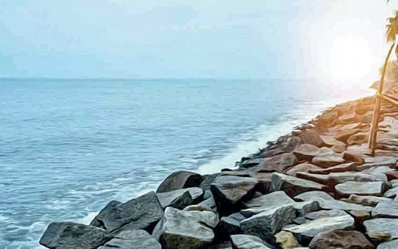 Administrative sanction of 10 crore for construction of sea wall