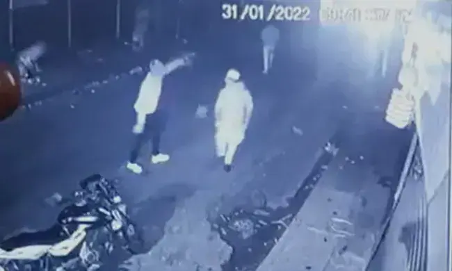 delhi bullet shot cctv image