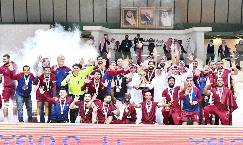 ഏഷ്യൻ ഹാൻഡ്ബാൾ: അഞ്ചാം തവണയും കിരീടമണിഞ്ഞ് ഖത്തർ ഏഷ്യൻ ഹാൻഡ്ബാൾ: അഞ്ചാം തവണയും കിരീടമണിഞ്ഞ് ഖത്തർ