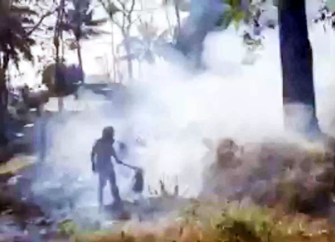 സ്​കൂളിന് സമീപം തീപിടിത്തം