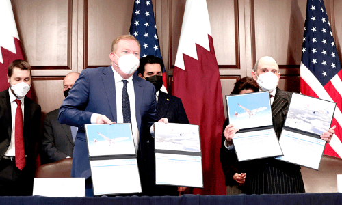 ബോ​യി​ങ്​ ചി​റ​കി​ലേ​റി ഖ​ത്ത​ർ എ​യ​ർ​വേ​സ്​