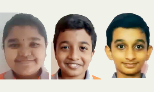 മൂന്ന്​ വിദ്യാർഥികള്‍ക്ക് ദേശീയ പുരസ്‌കാരം