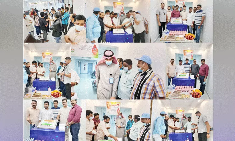 ഗാന്ധി സ്മരണയിൽ ഒ.ഐ.സി.സി രക്തദാന ക്യാമ്പ് നടത്തി