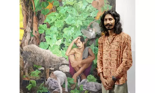 കാൻവാസിൽ പ്രകൃതിയുടെ ഹരിതവർണങ്ങൾ