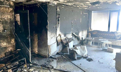 തീ​പി​ടി​ത്തം: നാ​ലു​പേ​ർ​ക്ക്​ പ​രി​ക്കേ​റ്റു